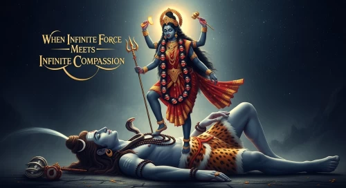 Kali stepping on Lord Shiva